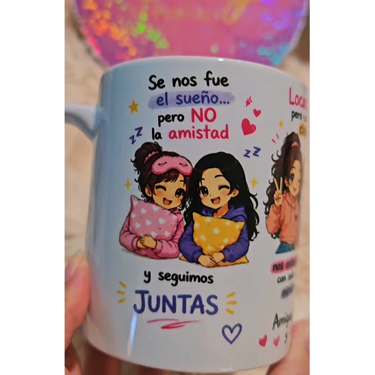 Diseños Tazas Plantilla Se nos fue el sueño pero no la amistad y seguimos juntas Las Mejores Amigas Sublimacion Png 