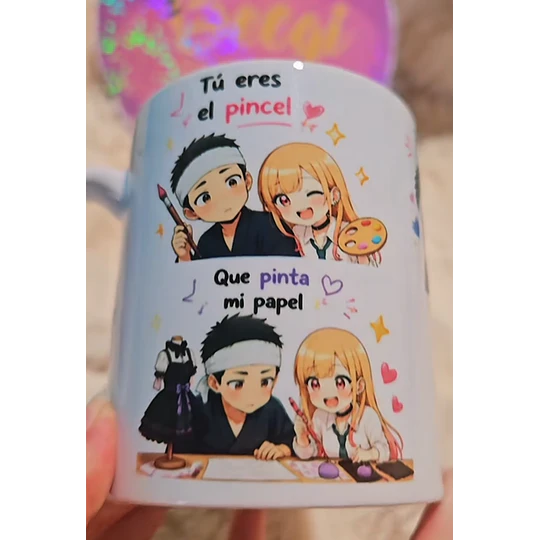 Diseños Tazas Plantilla Tu eres un pincel  Sublimacion Png 