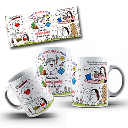 Diseños Tazas Plantillas Omar Chaparro Las Locuras Mías (feat. Joey Montana) Sublimacion Png 