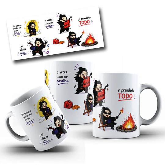 Diseños Tazas Plantilla No siempre puedes ser un ser de luz Sublimacion Png