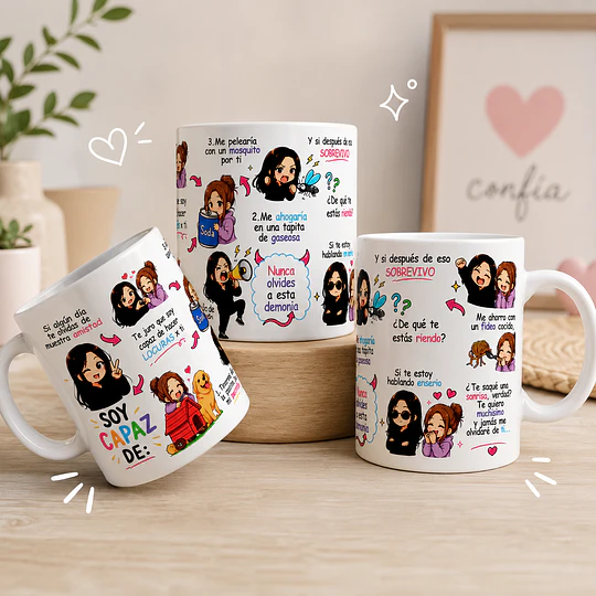 Diseños Tazas Plantillasi algún día te olivas de nuestra amistad, soy capaz de mejores amigos para siempre Sublimacion Png 