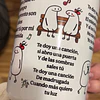 Diseños Tazas Plantillas Musical Te Doy una canción - Silvio Rodriguez Sublimacion Png