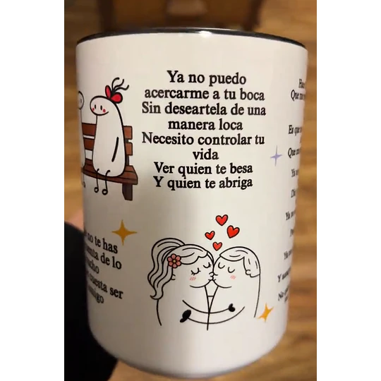 Diseños Tazas Plantillas Algo Contigo Vicentico Hace falta que te diga Que me muero por tener algo contigo Canción Sublimacion Png
