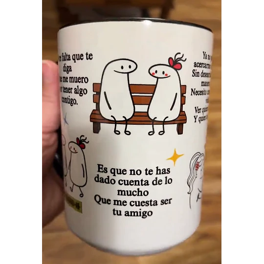 Diseños Tazas Plantillas Algo Contigo Vicentico Hace falta que te diga Que me muero por tener algo contigo Canción Sublimacion Png