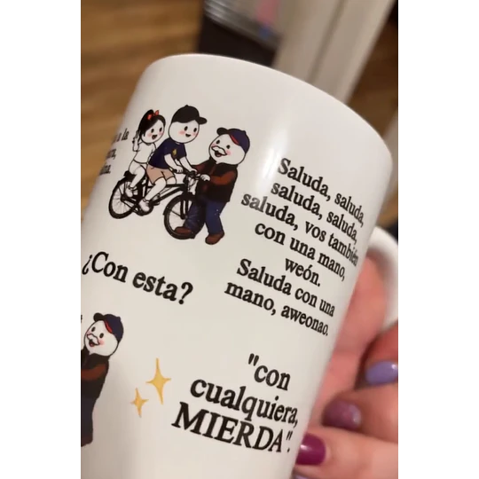 Diseños Tazas Plantillas Maneja, maneja, mierda, manéjale Meme Chileno Sublimacion Png