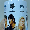 Diseños Tazas Plantillas BTS Mi humor según el día de la semana Sublimacion Png
