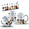 Diseños Tazas Plantillas BTS Mi humor según el día de la semana Sublimacion Png