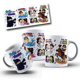 Diseños Taza Plantilla Taza Musical Fría Como el Viento - Luis Miguel Sublimacion Sublimación Png 