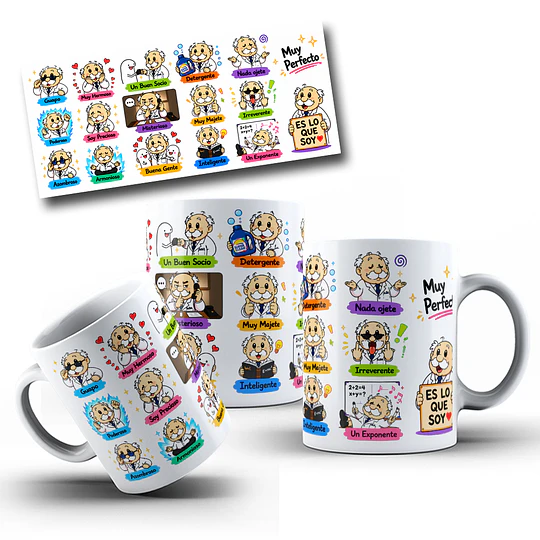 Diseños Tazas Plantillas Guapo, Poderoso, asombroso Es lo que soy Sublimacion Png 