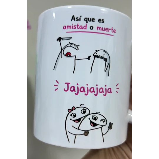 Diseños Tazas Plantillas Flork Deformitos No me importa perder amistades pero Mejor Amiga Sublimacion Png
