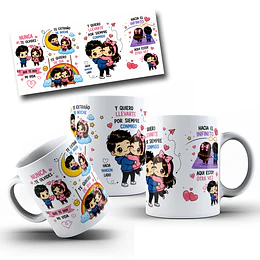 Diseños Tazas Plantilla Taza Nunca te olvides que te doy mi vida...Nunca lo olvides de Airbag Sublimacion Png 