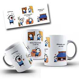 Diseños Tazas Plantillas Flork Deformitos tíiiiiiaaaaa, ¿dónde está mi tía?, estoy buscando a mi tía Sublimacion Png 