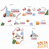 Plantillas de Diseño 12 Etiquetas Escolares Fofs Archivos PNG y Studio