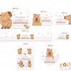 Plantillas de Diseño 12 Etiquetas Escolares Fofs Archivos PNG y Studio