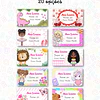 Plantillas de Diseño 30 Etiquetas Escolares Archivos Canva
