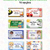 Plantillas de Diseño 30 Etiquetas Escolares Archivos Canva