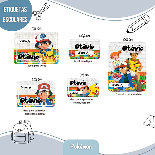 Plantillas de Diseño 41 Etiquetas Escolares Archivos Studio