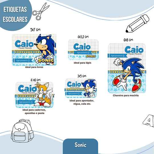 Plantillas de Diseño 41 Etiquetas Escolares Archivos Studio