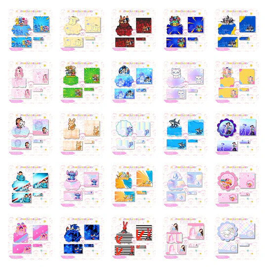 Plantillas de Diseño 58 Etiquetas Escolares Archivos PNG