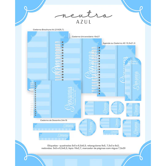 Plantillas de Diseño 42 Etiquetas Escolares Archivos PNG