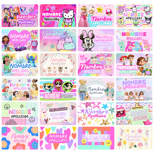 Plantillas de Diseño 50 Bundle Etiquetas Archivos PNG
