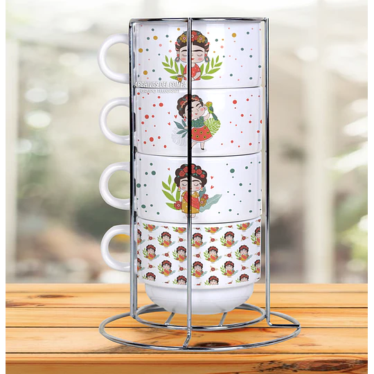 25 Plantillas de Diseño Tazas Apilables Archivos PNG