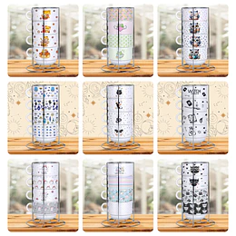 20 Plantillas de Diseño Tazas Apilables Archivos PNG