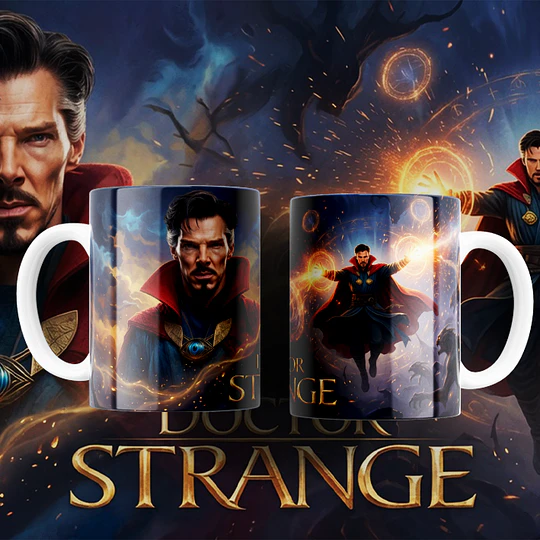 8 Plantillas de Diseño Tazas Marvel Superhéroes Archivos PNG