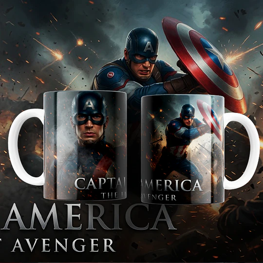 8 Plantillas de Diseño Tazas Marvel Superhéroes Archivos PNG