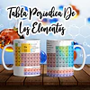 4 Plantillas de Diseño Tazas Tabla Periódica Archivos Editables CDR y PNG