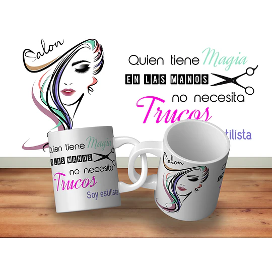4 Plantillas de Diseño Tazas Estilista Archivos Editable PSD y PNG