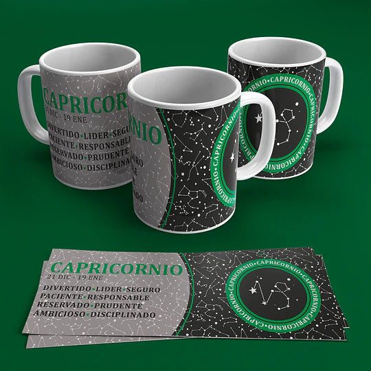 12 Plantillas de Diseño Tazas Zodíaco Archivos PNG