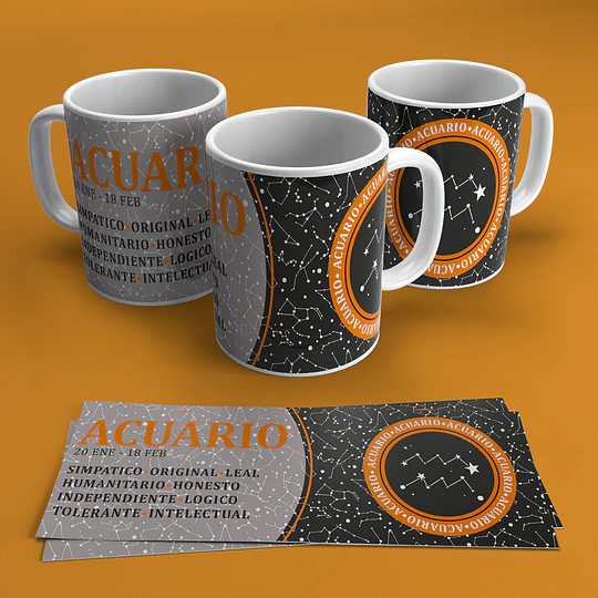 12 Plantillas de Diseño Tazas Zodíaco Archivos PNG