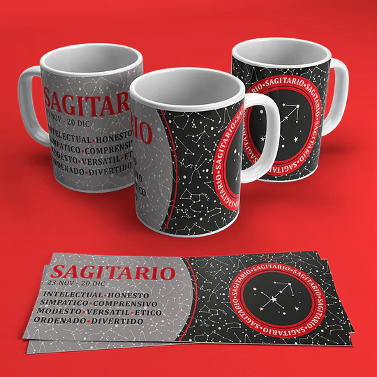 12 Plantillas de Diseño Tazas Zodíaco Archivos PNG