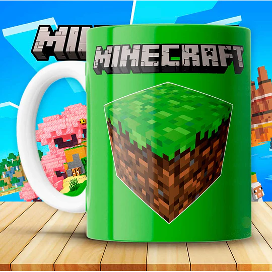 15 Plantillas de Diseño Tazas Minecraft Archivos PNG