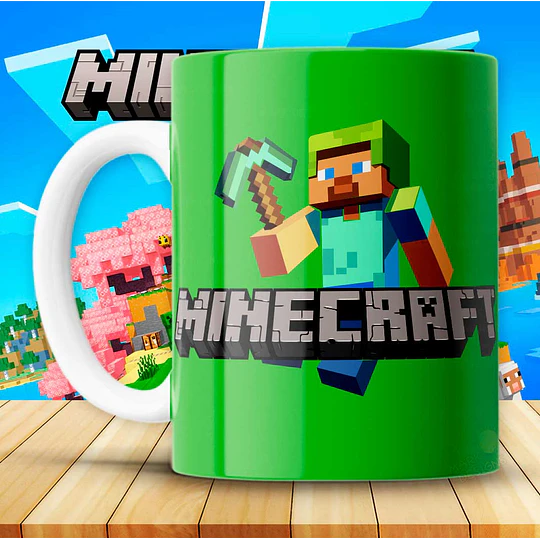 15 Plantillas de Diseño Tazas Minecraft Archivos PNG