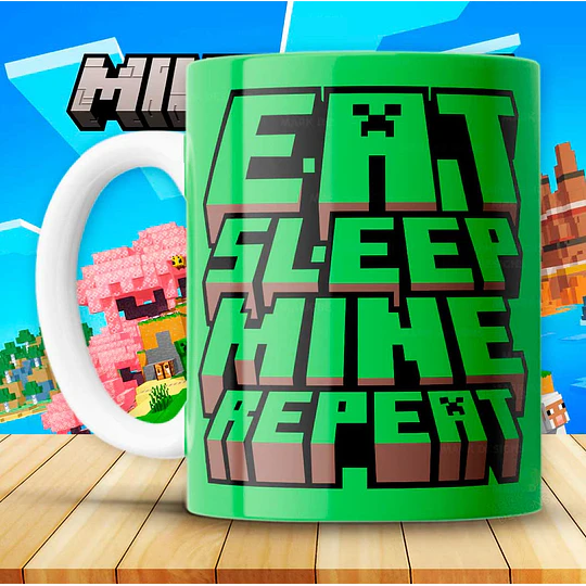 15 Plantillas de Diseño Tazas Minecraft Archivos PNG