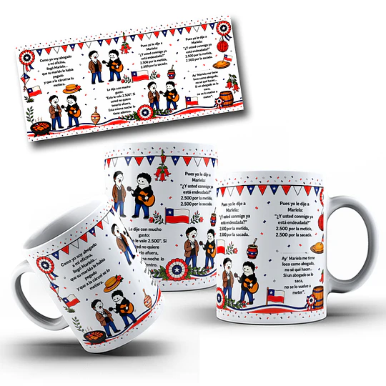 Diseños Tazas Plantillas Como yo soy abogado a mi oficina llegó Mariela payas Chile 18 Meme Flork Deformitos Sublimacion Png
