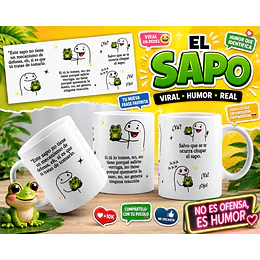 Diseños Tazas Plantillas Este sapo no tiene un mecanismo de defensa eh si es Flork meme Chile Humor Deformitos Sublimacion Png 