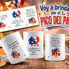 Diseños Tazas Plantillas Voy a brindar por el pico del pato  Sublimacion Png
