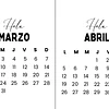 Plantillas de Diseño Calendarios Virales 2027 Archivos PNG y PDF