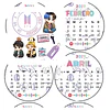 Plantillas de Diseño Calendarios Virales 2027 Archivos PNG y PDF