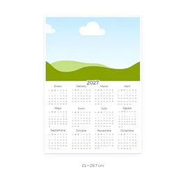Plantillas de Diseño Calendarios A4 Archivo Editable Canva
