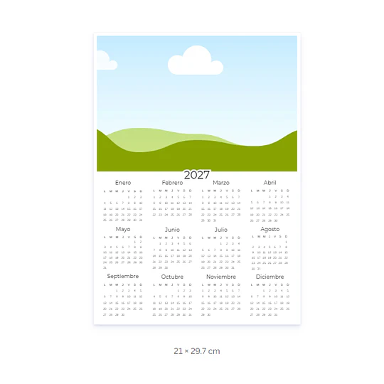 Plantillas de Diseño Calendarios A4 Archivo Editable Canva