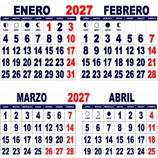 Plantillas de Diseño Pack Calendarios 2027 PDF Archivos PDF