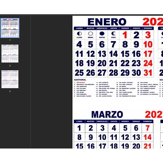 Plantillas de Diseño Pack Calendarios 2027 PDF Archivos PDF