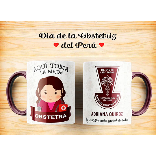 8 Plantillas de Diseño Tazas Obstetra Archivos Photoshop