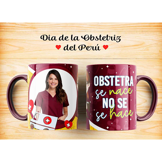8 Plantillas de Diseño Tazas Obstetra Archivos Photoshop