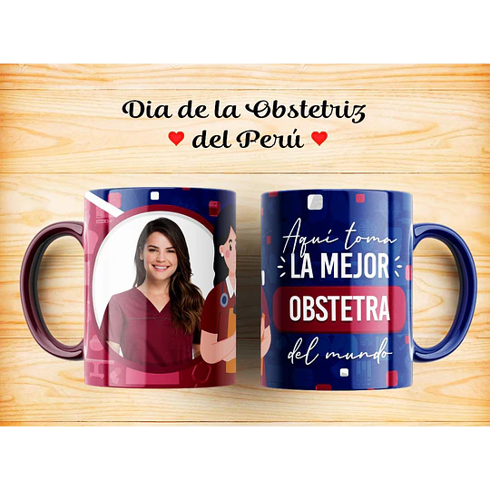 8 Plantillas de Diseño Tazas Obstetra Archivos Photoshop