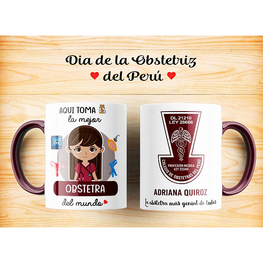 8 Plantillas de Diseño Tazas Obstetra Archivos Photoshop
